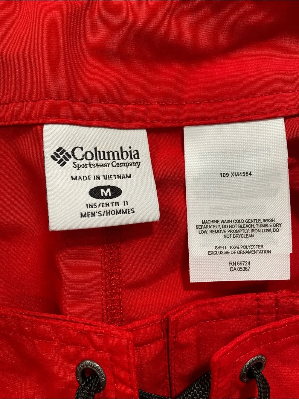 NWT Columbia Ohio State Buckeyes Board Shorts Men’s M Red Swim Trunks UPF 30